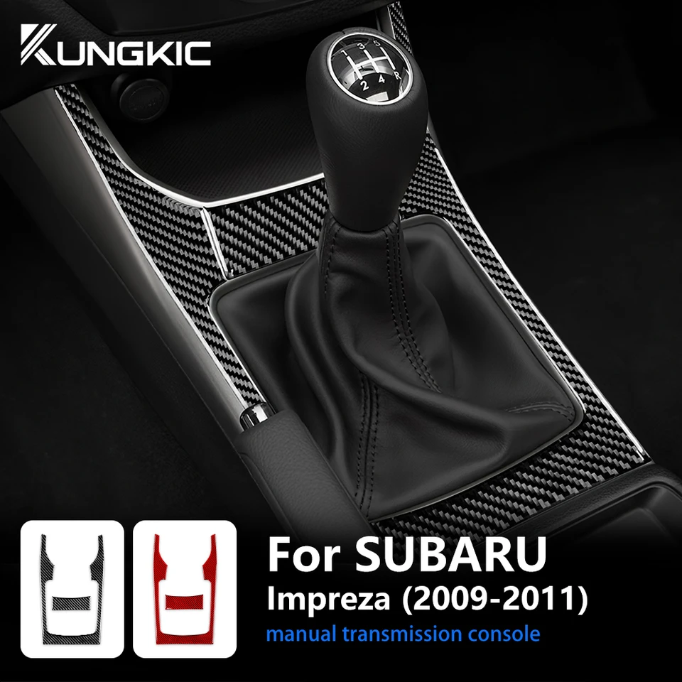 Skutočná nálepka s mäkkými uhlíkovými vláknami pre Subaru Impreza 2009 2011 2011