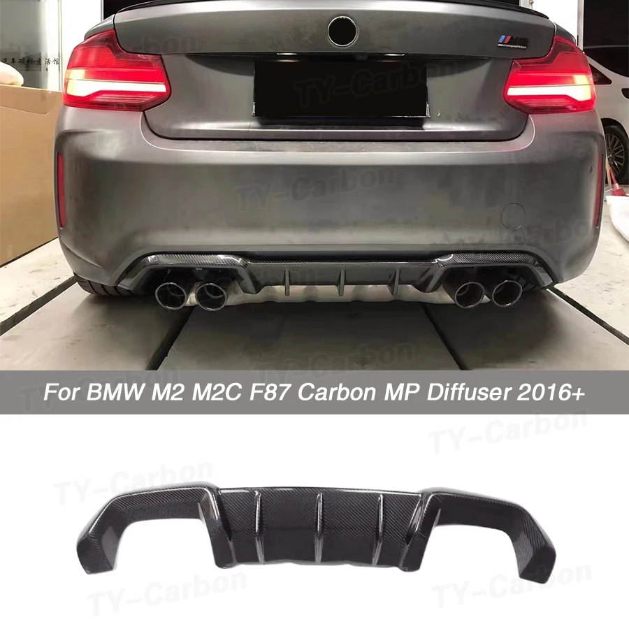 Skutočné pretekárske vozidlá pre preteky z uhlíkových vlákien Zadný nárazník difúzora pier pre BMW 2 Series F87 M2 M2C 2016 -2020 Bumper MP štýl FRP FRP