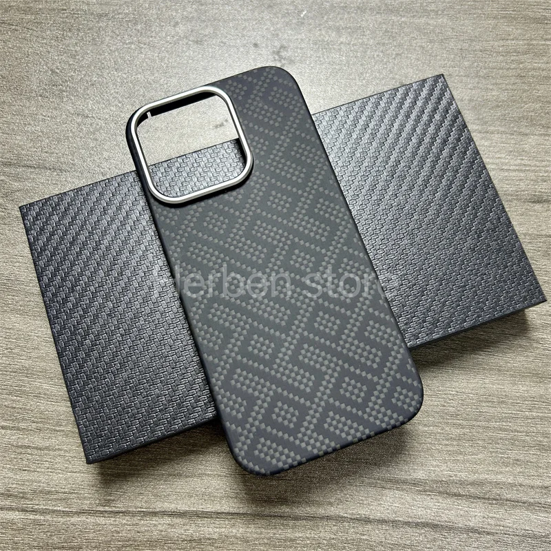 Skutočné puzdro Kevlar pre iPhone 16 Pro Max