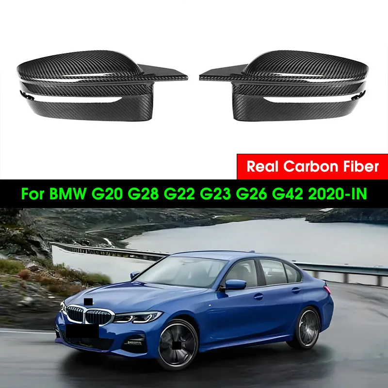 Skutočné suché uhlíkové vlákno bočné dvere Krídlové uzávery pre BMW G20 G28 G22 G23 G26 G42 2020-in