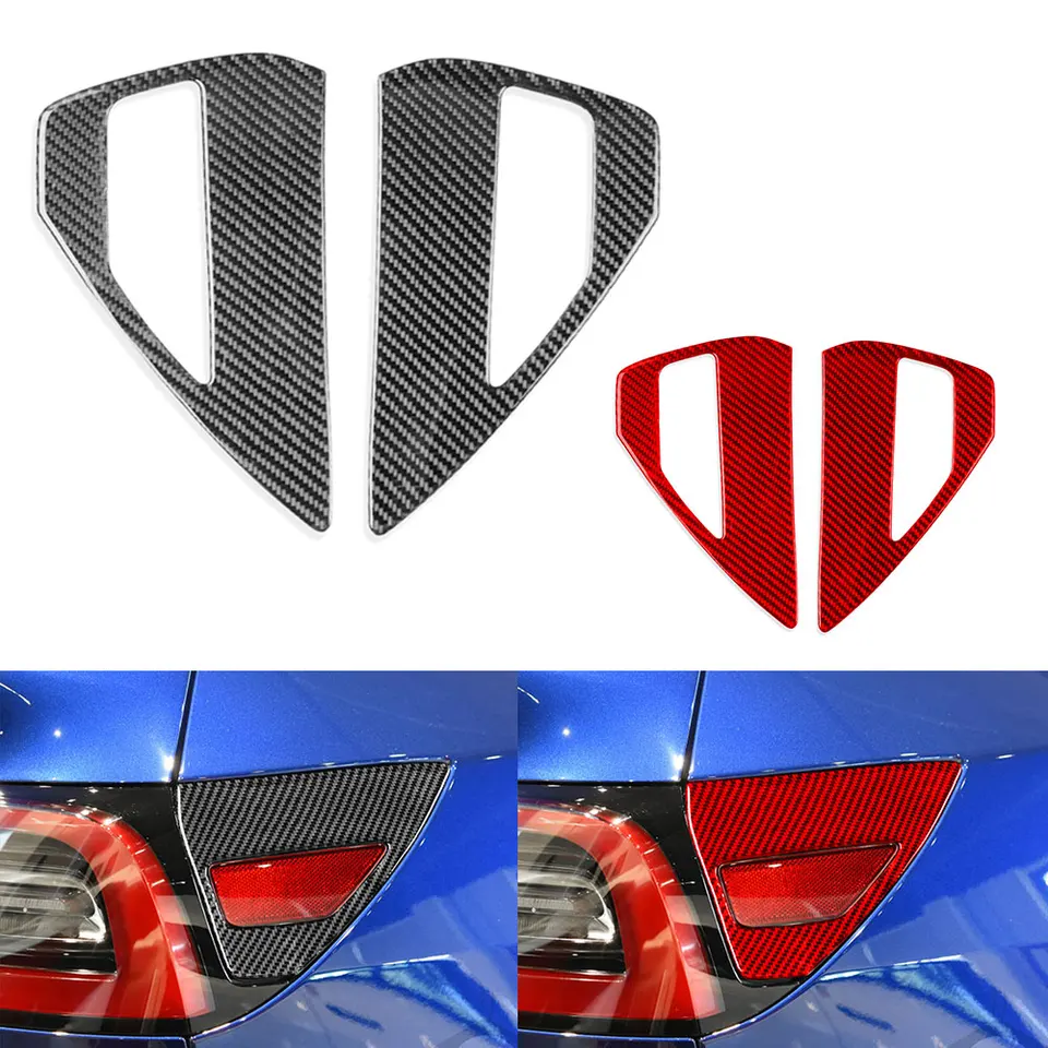 Skutočné uhlíkové vlákno pre Tesla Model Y 2020+ Model 3 2017-2022 Univerzálny nabíjací port TREST TREST CAR A CAR