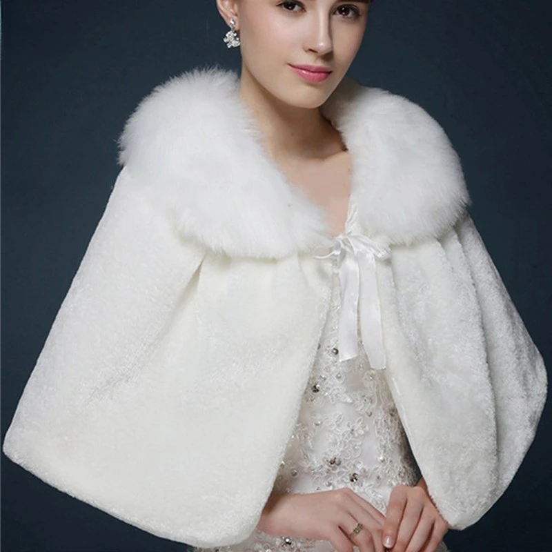 Skutočný obrázok biele červené ženy Svadobný svadobný obal šatky bolera pokrčí ramená bunda Stole Cape Coat Svadobné doplnky