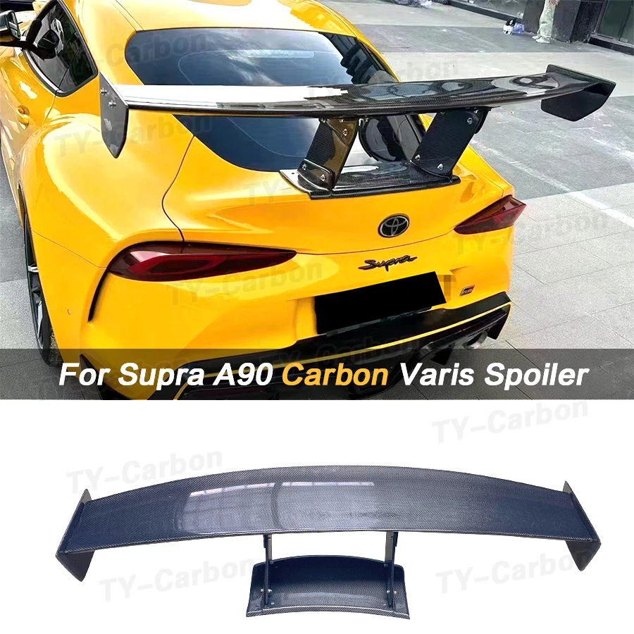 Skutočný spojler v štýle uhlíkových vlákien VRS pre Toyota supra gr Mk5 A90 A91 KAPLER KLIPY KLIPY ZADNÉ KRIDOVÉ KRAJOVÉ KURBY