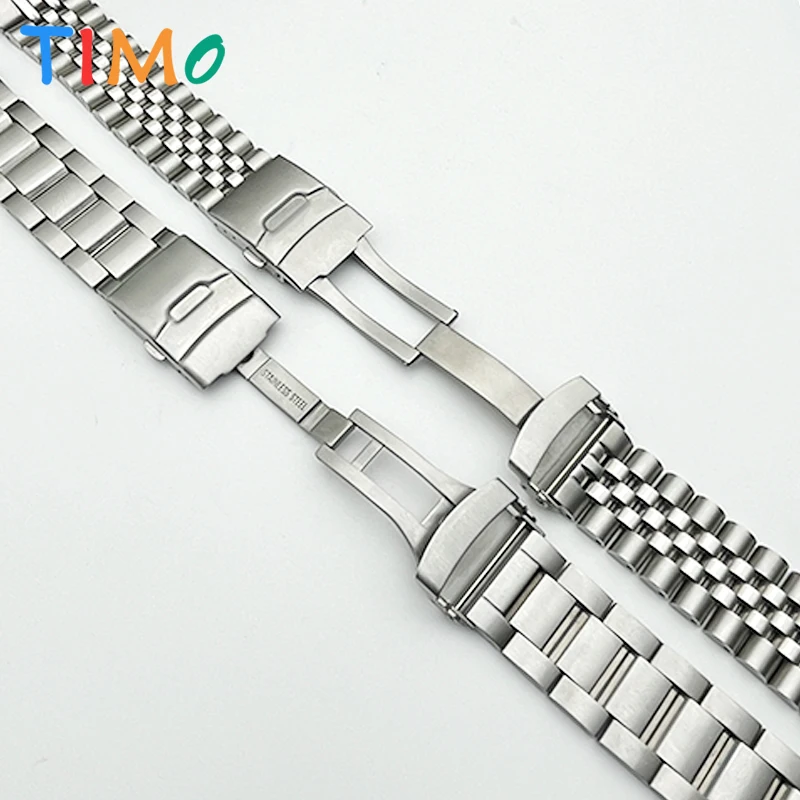SKX007 Hodinková skupina Samurai King Watch Band LX SNR025 SNR027 Sledovanie pásma 22 mm z nehrdzavejúcej ocele Solid Band
