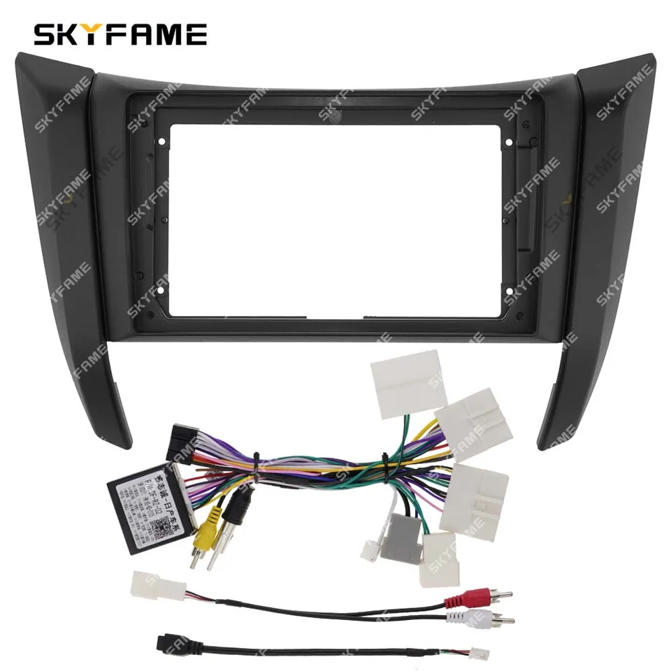 SkyFame Car Frame Fascia Adapter Canbus Box Decoder Android Radio Dash Panel Súprava pre Nissan Navara Terra NP300