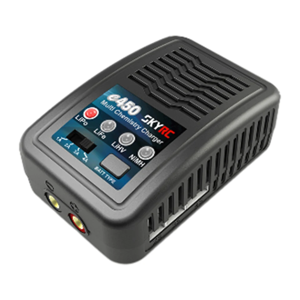 Skyrc E450 Multi Chemistry Balance nabíjačka 2S 3S 4Slipo Life LIHV 6S až 8S NIMH BATTERICKÁ BATTERICKÁ Nabíjačka AC 110V-240V