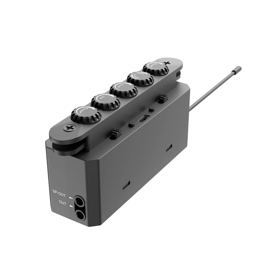 SKysonic WR2 Wireless rezonancia Akustická gitara Pickup Magnetic Force plus mikrofón s dvojitým oneskorením zborového efektu gitarové snímače