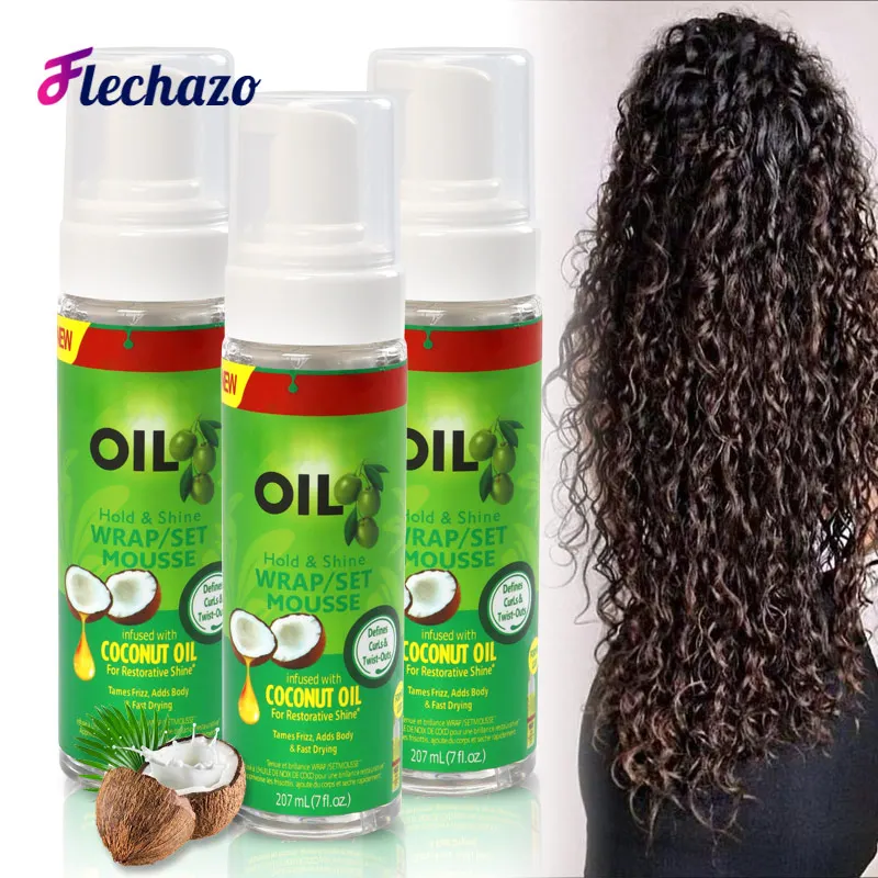 Skákacie kučery držia penovú penu Set Good Watch Olive Oil Pena zabalenie peny pre africké americké vlasové parochne s dlhou zábalou
