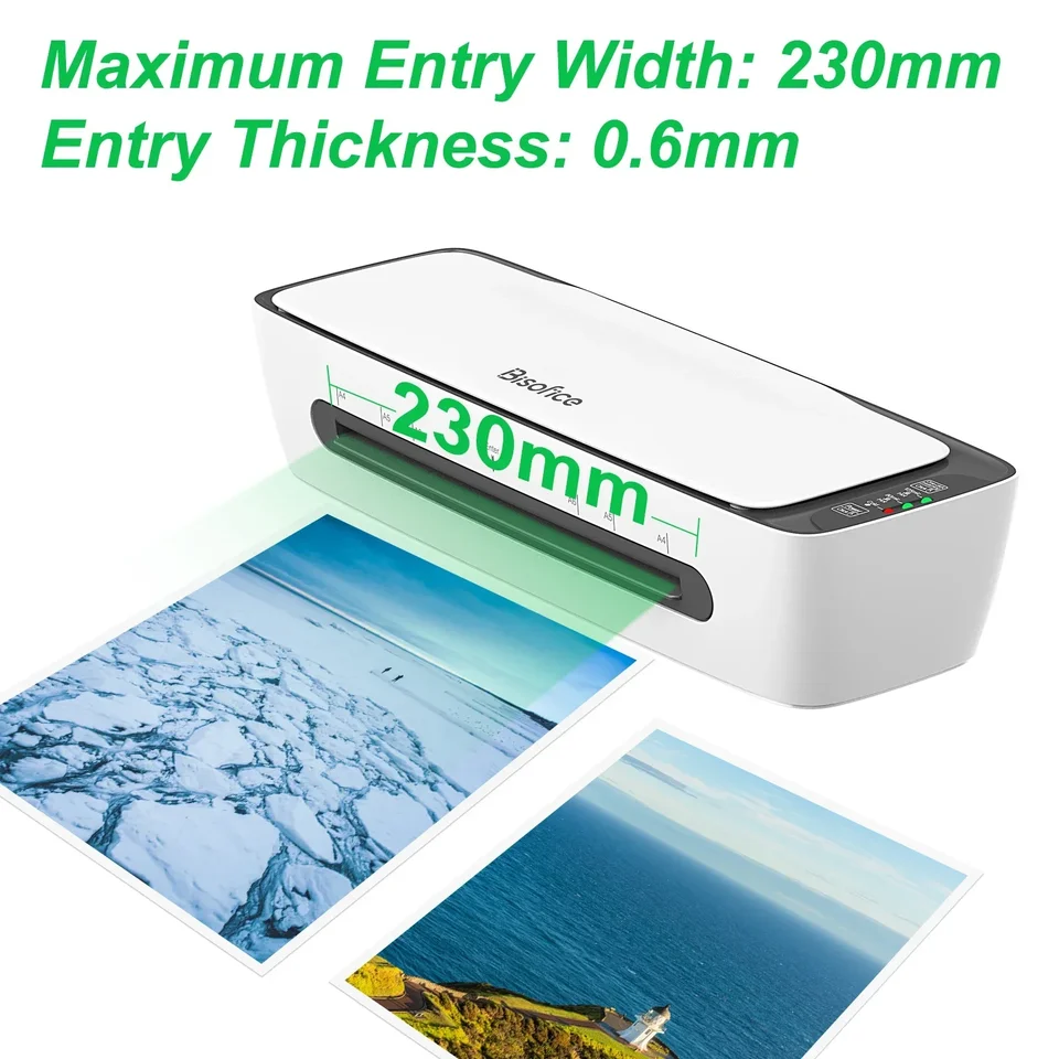 SL688 Desktop Laminator Zariadenie Set A4 Horúca a studená laminácia pre laminátorové vrecká A4 A6 A6 pre súprava domácej kancelárie pre domácu kanceláriu