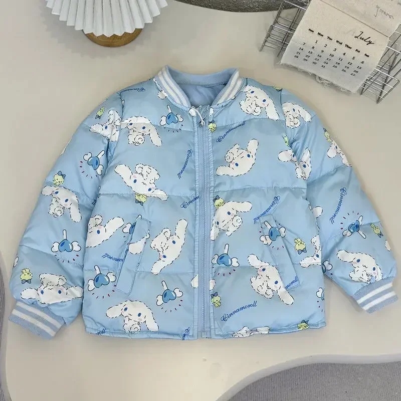 Sladka moja melódia anime kawaii miniso kuromi baby s dlhým rukávom bunda cinnamoroll roztomilý kreslený kabát oblečenie darčeky pre deti