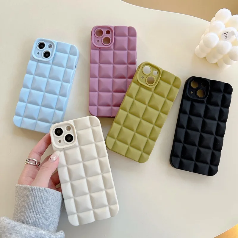 Sladká dievčina pevná farba mäkký telefón pre iPhone 14 Pro Max 13 12 11 Pro 7 8 Plus x xr xs max