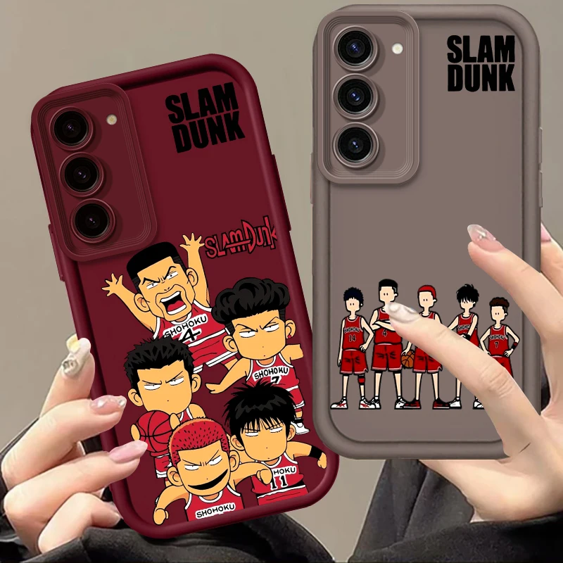 Slam Dunk Anime Comics for Samsung Note 20 S24 S23 S22 S21 S20 Ultra plus Fe A25 A23 A22 A55 A35 5G 5G očný rebrík mäkký telefón