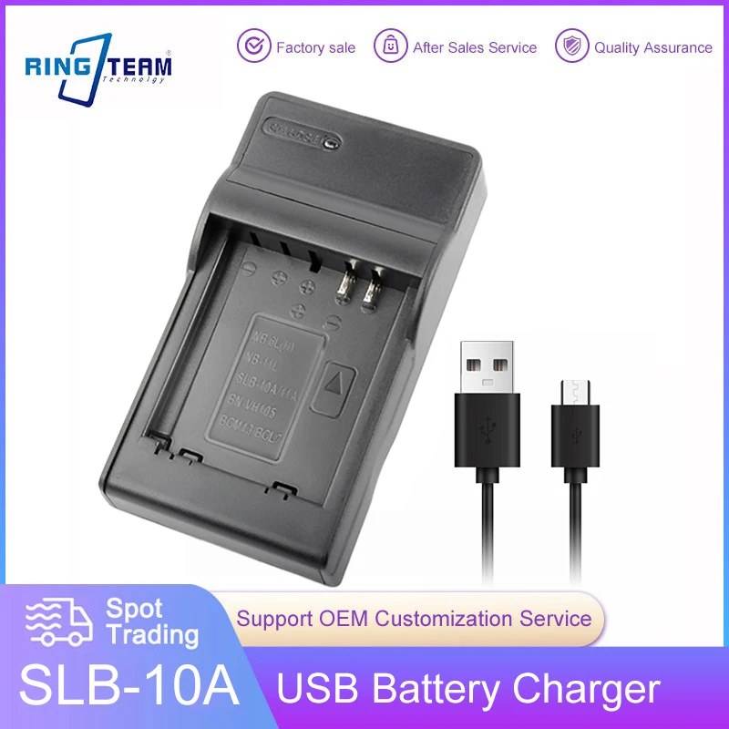 SLB-10A SLB10A nabíjačka USB pre Samsung EX2F HZ15W SL202 SL420 SL620 SL820 WB150F WB350F PL50 PL60 PL85 SLB-11A