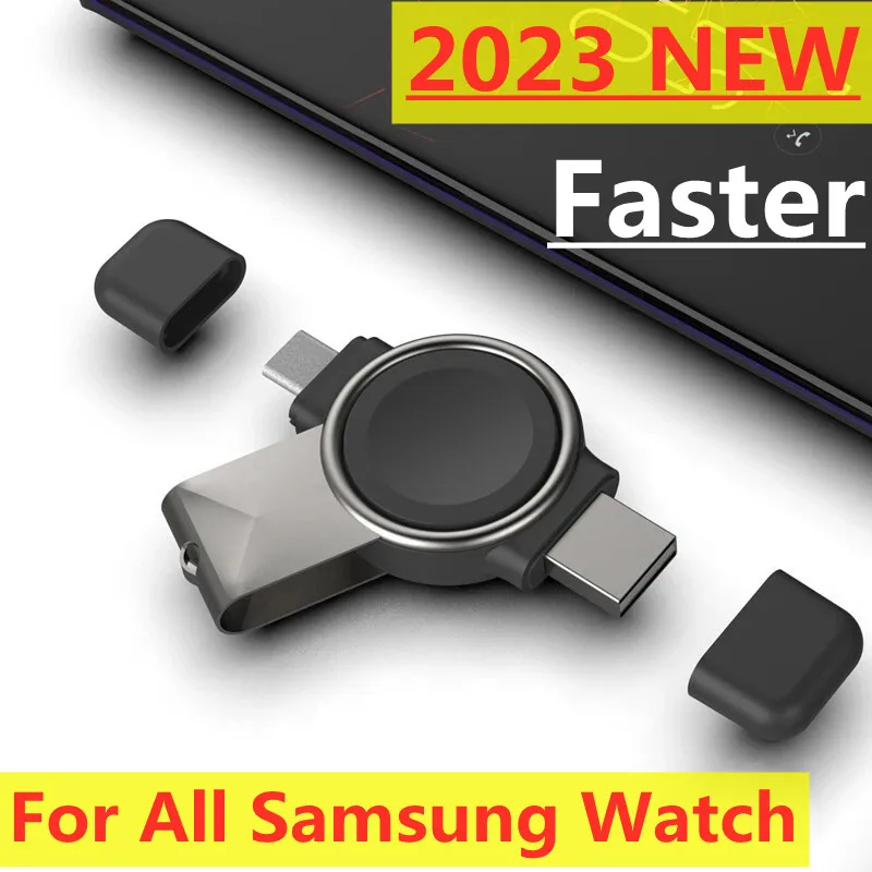 Sledujte bezdrôtovú nabíjačku pre Galaxy Watch 4 Charger Type C Rýchle nabíjanie Dock Station pre Samsung Galaxy Watch 5 Pro/4/3/Active 2