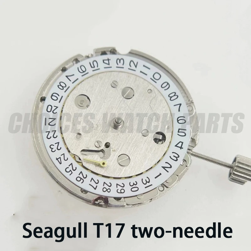 Sledujte pohybu príslušenstva Seagull Automatic 1731 MOHE SEAGULL T17 Two Alleedle a Hald Ultra Thin Machinery Single Calenda
