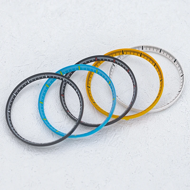 Sledujte puzdro plastový vnútorný krúžok nahradenie prsteňa kompatibilného s puzdrom SKX007 SRPD SKX009, NH35 NH36 Vnútorný kruhový diel
