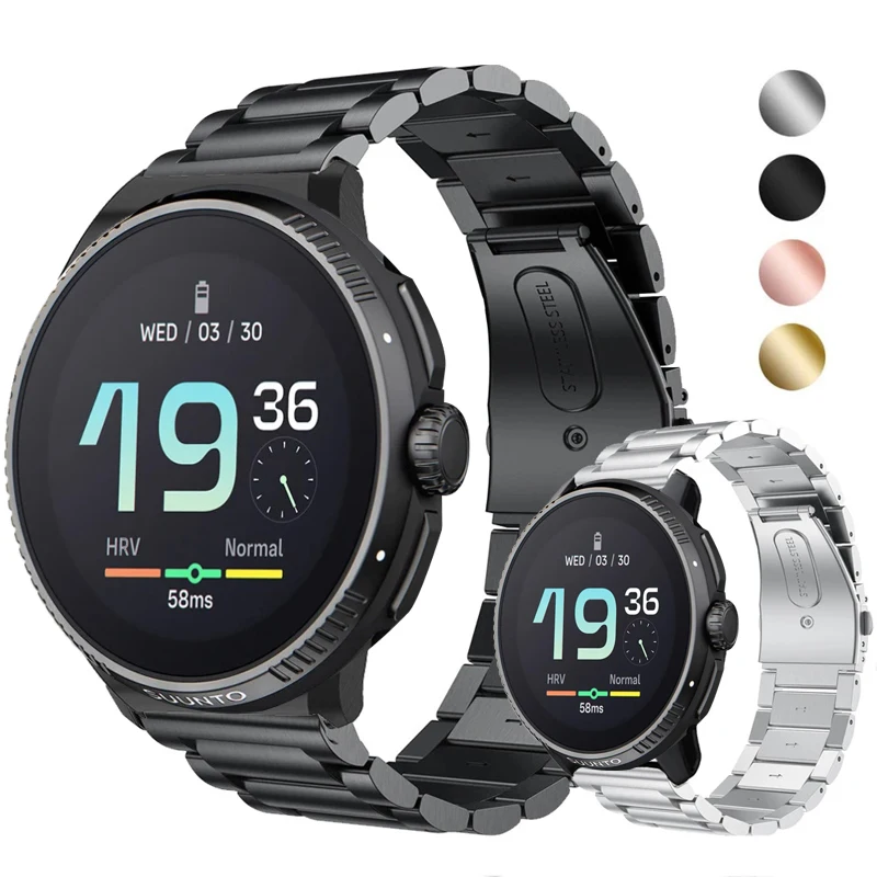 Sledujte remienok na náramok pre Suunto Race/Race S Smartwatch Cadless Ocen Band pre kovový náramok Correa Race Suunto Race s