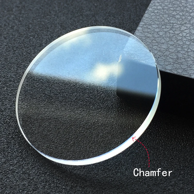 Sledujte sklenené okrúhle minerálne sklo ploché hrubé 2,5 mm priemer30-39,5 mm hodinky Transparentné kryštálové sklenené lietadlo hodinky na hodinky