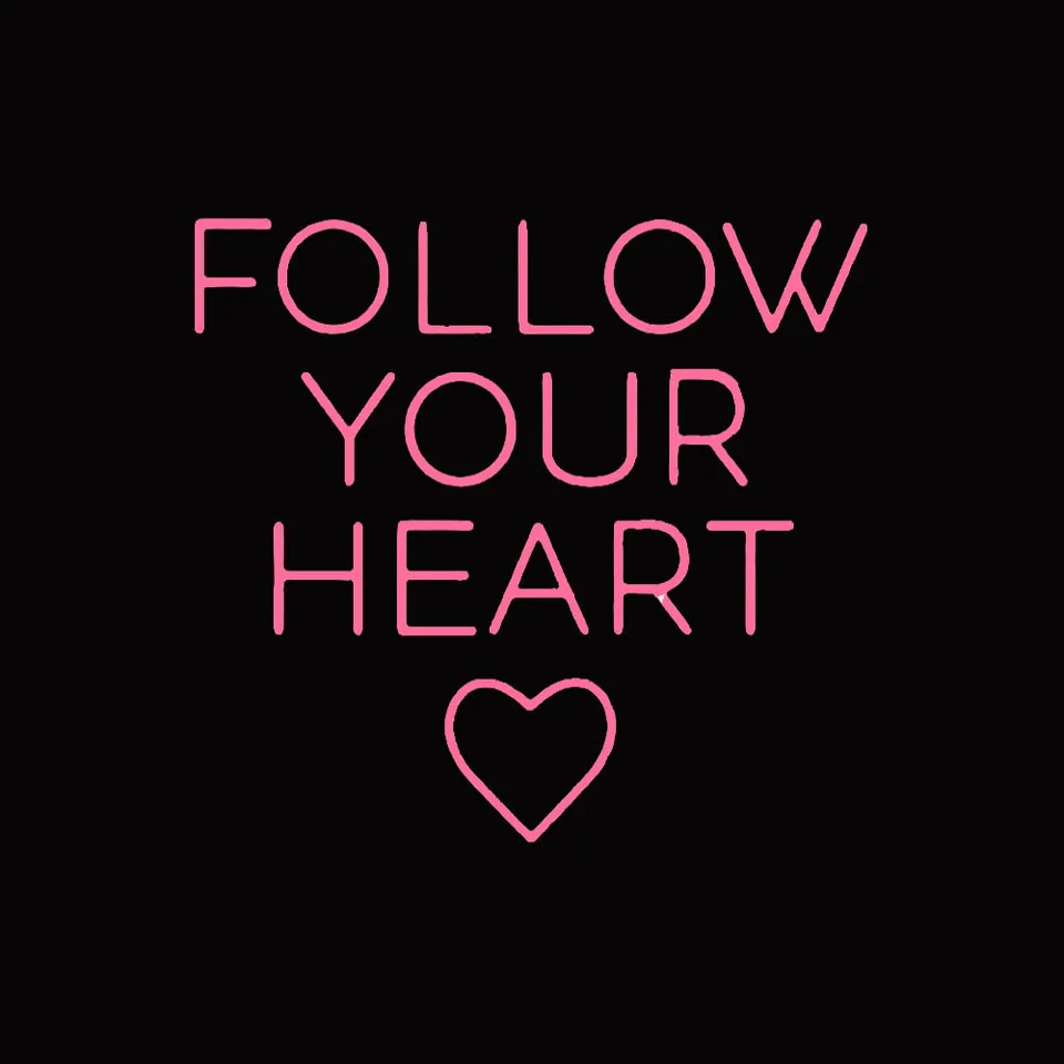Sledujte svoje srdce neónové svetlo znak Vlastné ručne vyrobené ručné sklenené trubica svadobná dekorácia výzdoba výzdoby neónová lampa darček 14 
