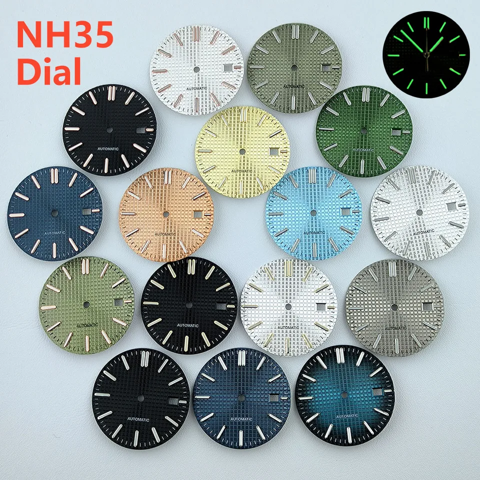 Sledujte vytáčanie N H35 Dial 31.7 mm bez loga Dial Dial NO Svetely Fit N H35/N H36 Pohybové hodinky Príslušenstvo Opravy Nástroje