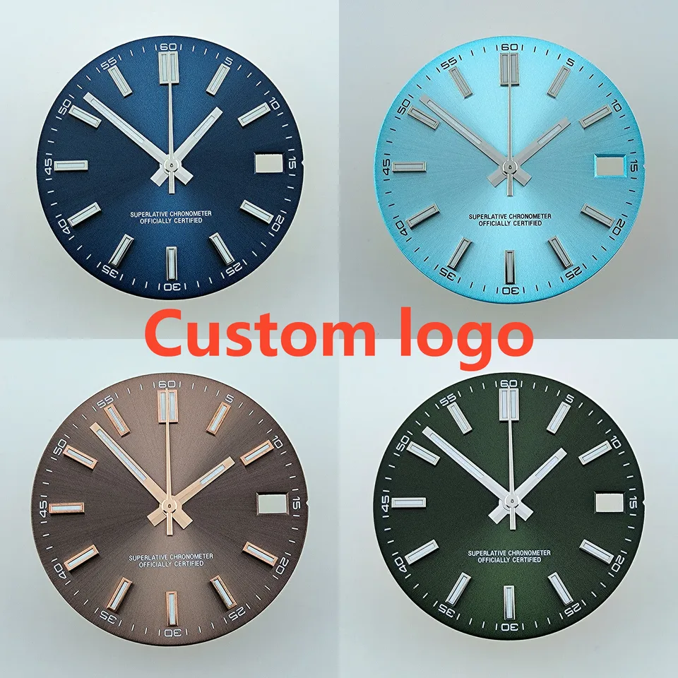 Sledujte vytáčanie N H35 Vytáčanie vlastného loga č. Logo modré svetlo 28,5 mm číselník pre n h35 n H36