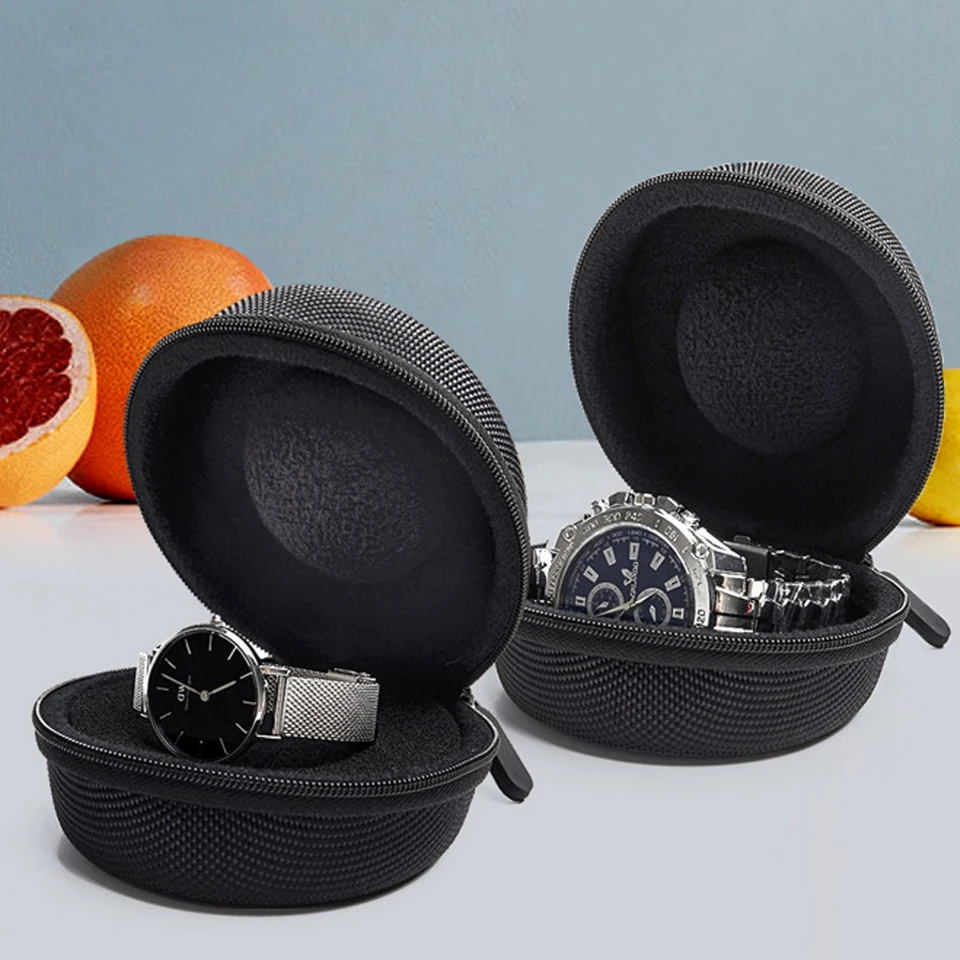 Sledujte úložný organizátor Box Prenosná Eva Single Watch Travel Case Držiteľ držiteľa vodotesného pre inteligentné hodinky