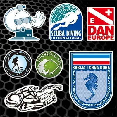 Slepa na potápanie automobilov Lfunny Sports Diving Sporacub Dan Europe Automatické okno chvost motocykle vinylové obtisky 3M