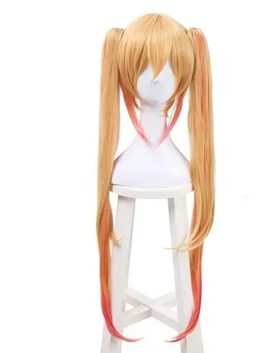 Slečna Kobayashi's Dragon Maid Tooru Pink & Blonde Straight Wig Long 2 cosplay cosplay plné parochne