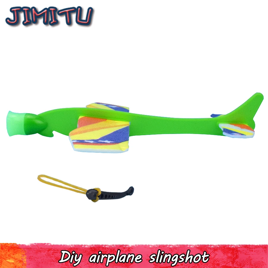Slingshot Aircraft Model Model súpravy vonkajšie hračky pre deti Vedecký experiment letectvo penové lietadlo Zostava DIY