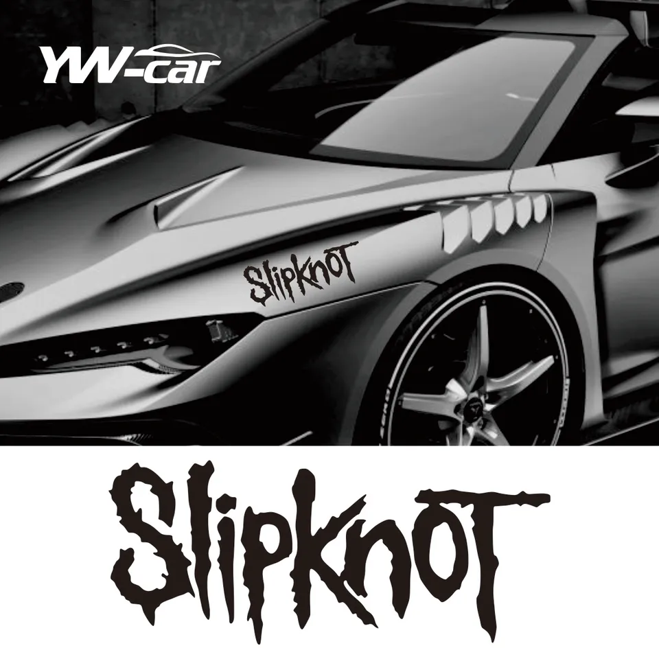 Slipknot slova nálepka vinylové nálepky príslušenstvo čierna biela