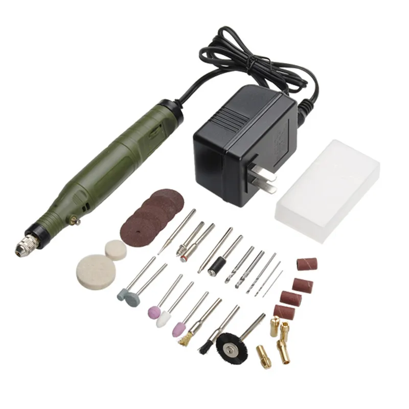 Slite P-500-2 Mini Electric Vŕtačka sada 18V DC Grinder Elektronické náradie Sada na frézovanie leštiaceho leštenia 5000-18000 orpm