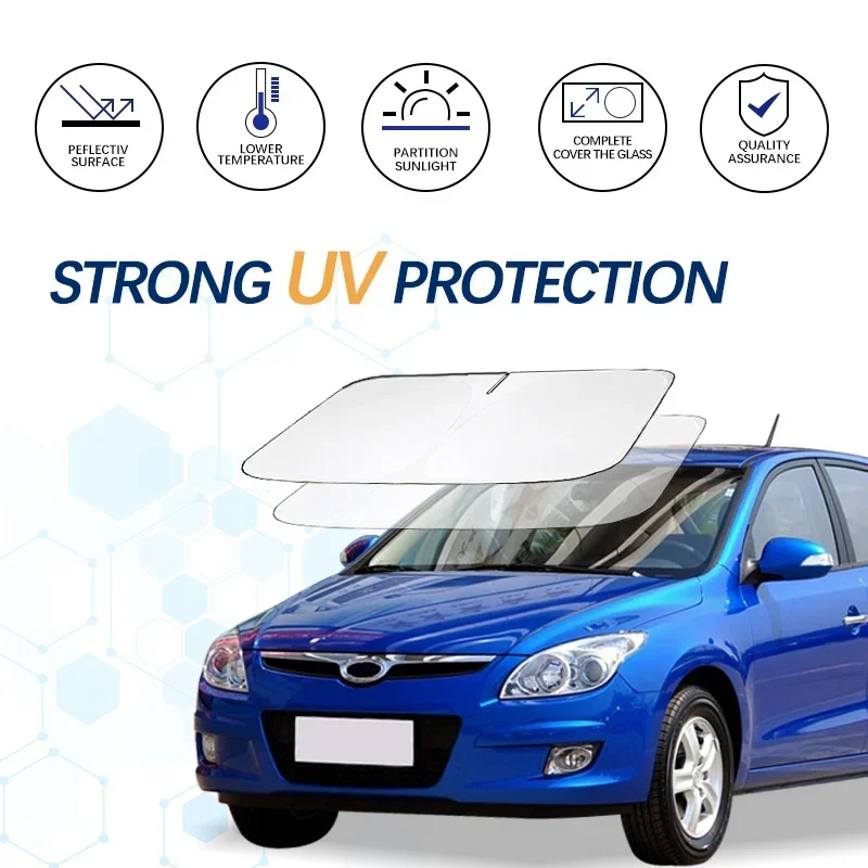 Slnečný tieň predného skla pre Hyundai i30 FS GD PD Sunshade Window OWNE OCHRANA SUNNATEĽNÝCH PROGRAKOVÝCH BLOKOV UV Lúče Udržujte vaše auto chladič