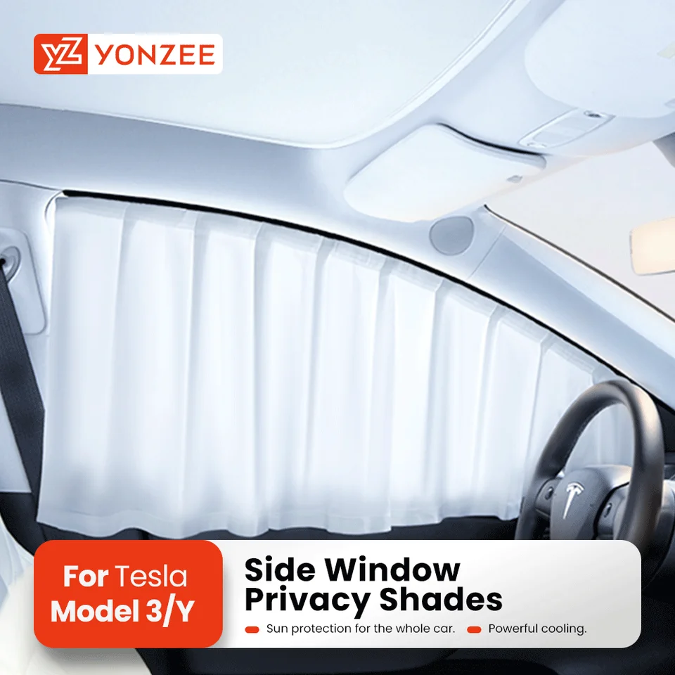 Slnečný tieň YZ pre model Tesla Model 3 Y 2017-2024 Sunshade Curtain Sun Protector Chránič bočného okna Pri súkromí
