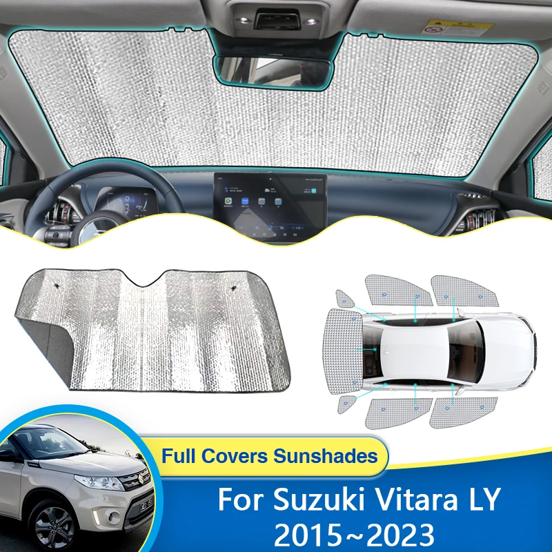 Slnkový priezor pre Suzuki Vitara Escudo Ly 2015 ~ 2023 Úplný slnečný kryt Ochrana proti slnečnému žiareniu slnečné záclony