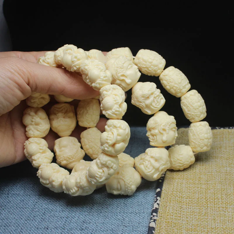 Slonovina orech 20 mm Buddha pi xiu šesť slov modlitba guľôčkového náramku Bodhi Runcheld Runheld Batch