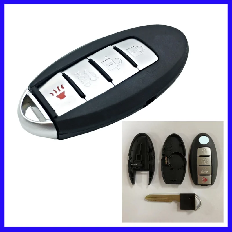 Služba na kľúčové puzdro na diaľkové auto pre Nissan Altima Maxima Murano Versa Teana Sentra 2006-2014 2/3/4/5 Buttons Smart FOB