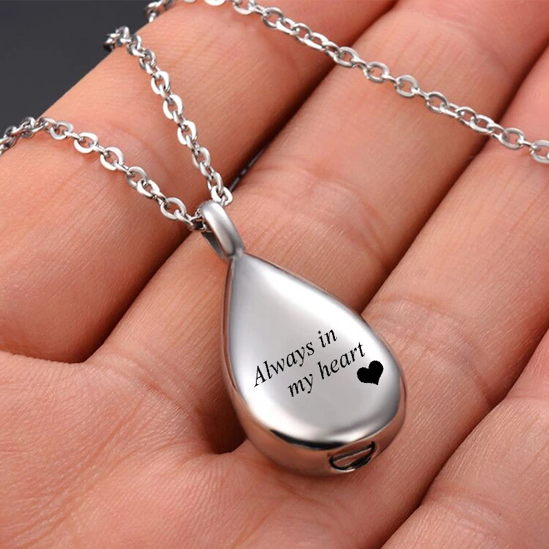 Slzový popol náhrdelník pamiatk