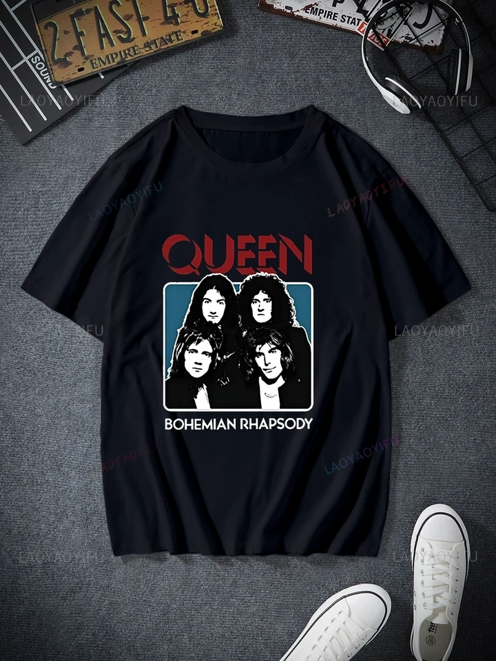 Slávna kapela Klasický plagát Picture Picture Tričko, unisex módne príležitostné top, jar/letný okrúhly krk bavlnená košeľa