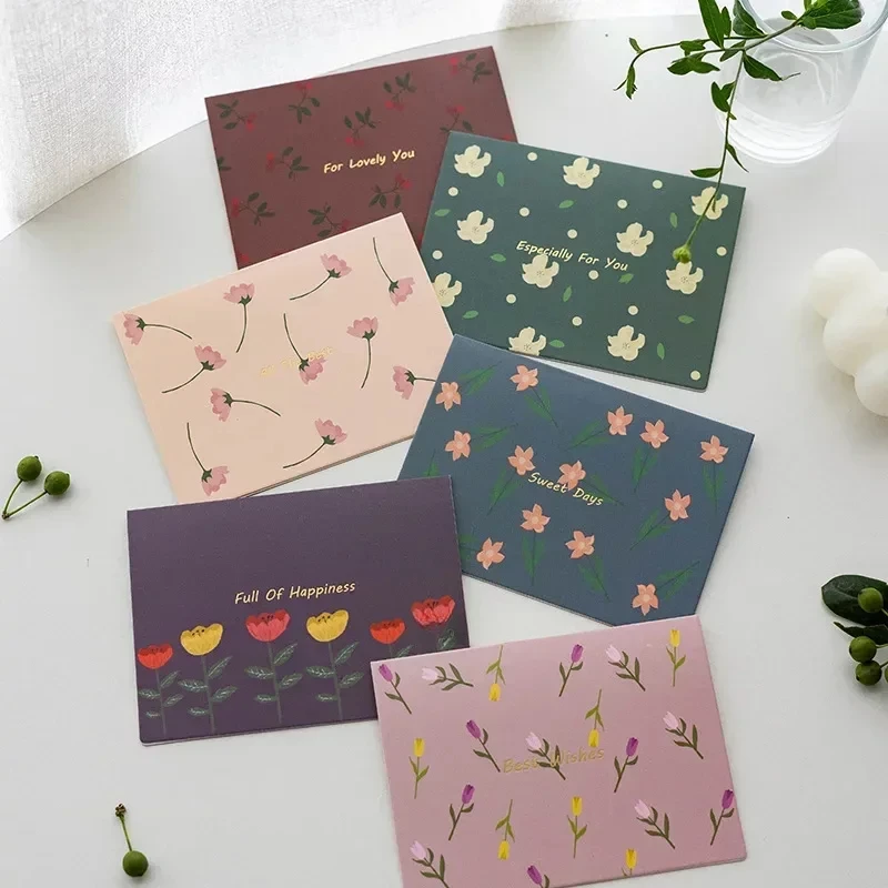 Slávnostné vzory Happy Holiday Cards s obálkami a nálepkami na dovolenkové pohľadnice Set pohľadnica kreatívna pre darčeky