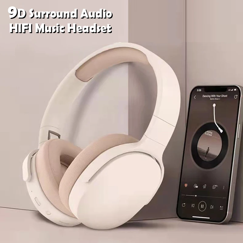 Slúchadlá Bluetooth Over Ear Stereo HiFi Headset Wireless Heavy Bass Game Serfone TF/Aux Hudobný prehrávač s mikrofónom/rádiom pre darčeky