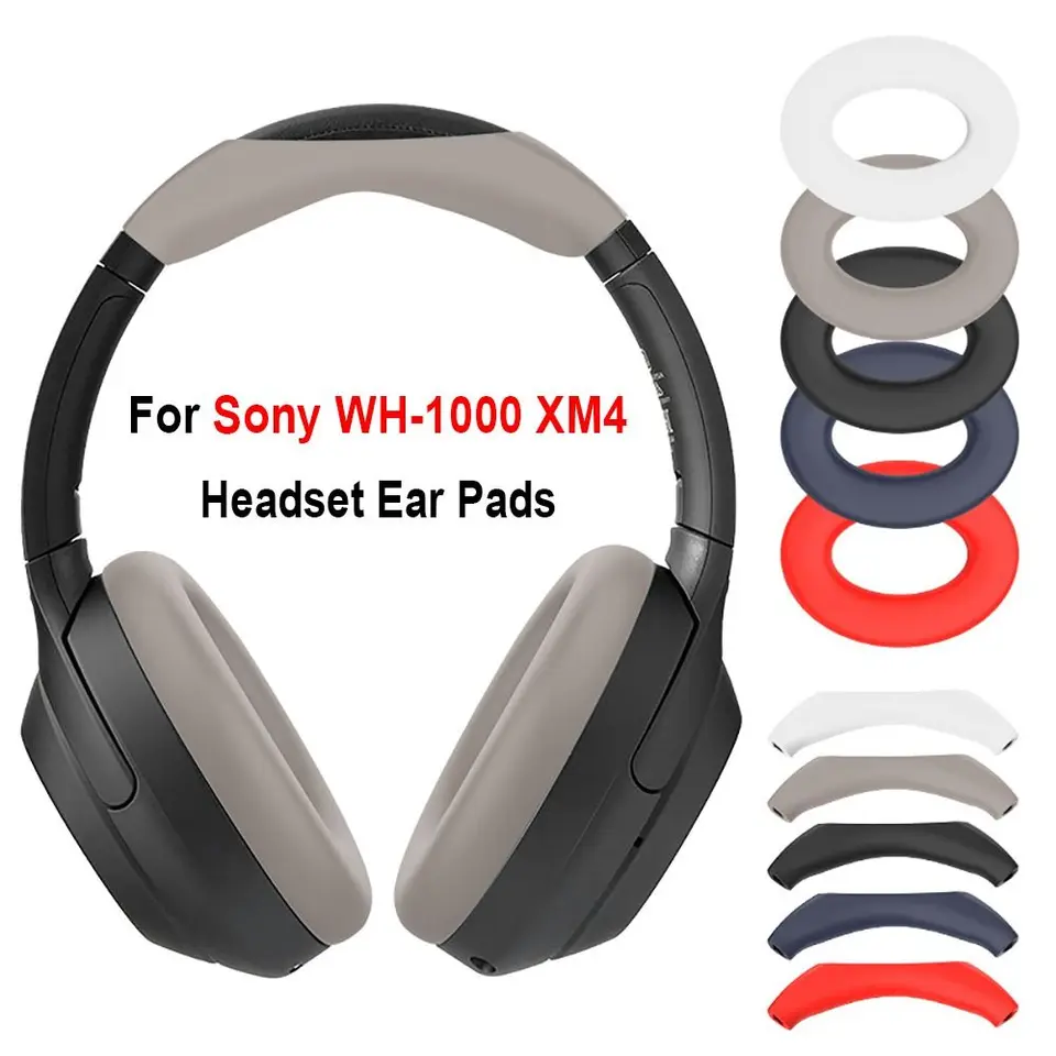 Slúchadlá na slúchadlá na slúchadlá pokrytie šokom proti šokom Silikone Head Ochranné puzdro Anti-Dust Soft pre Sony WH-1000XM4