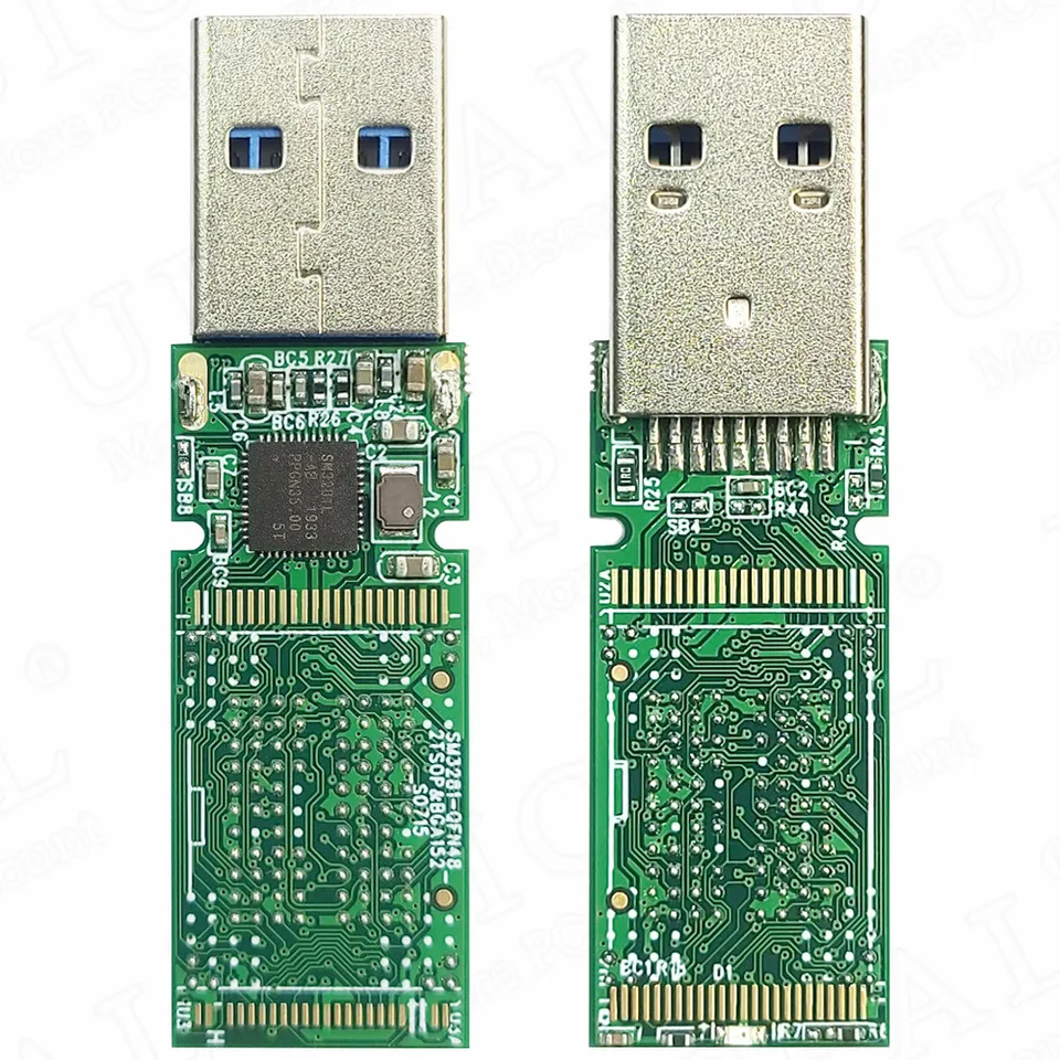 SM3281AB U Disk Disk PCB Ovládač Hlavná riadiaca doska PCBA pre NAND FLASH USB3.0 Dvojitý zvárateľný BGA132 BGA152 Chip DIY 100% nový