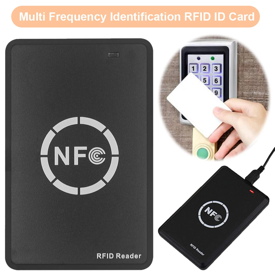 SMART ACCUTY COPLE COPIR s Kopírovaním zadarmo softvér 13.56MHz šifrovaný karta Dekodér RFID 125KHz Reader Dvers Control System