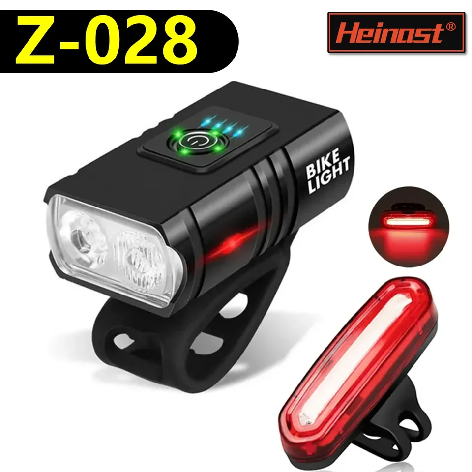 Smart Bicycle Light Rain odolný USB 3000 mAh MTB Front Light Svetlom Cyklovanie baterky na bicykle Light Doplnky