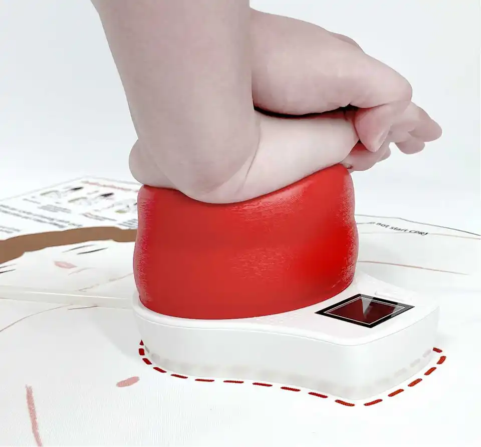 SMART CPR Training Respiration Simulator, externý tréner, školenie prvej pomoci, hodnotenie školy CPR, dvojjazyčné vyučovacie nástroje