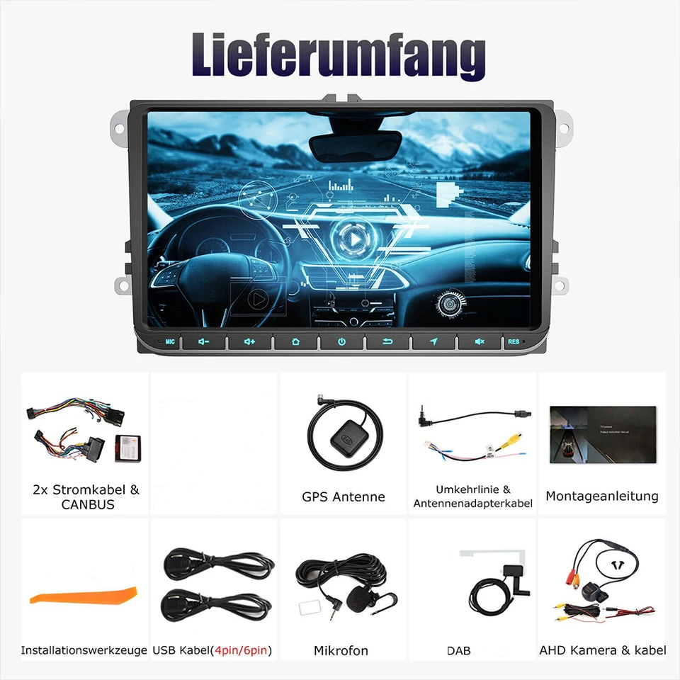 Smart Drive Android Car Stereo so vstavanou navigáciou Bluetooth Hands-Free FM Android Auto 2+32G
