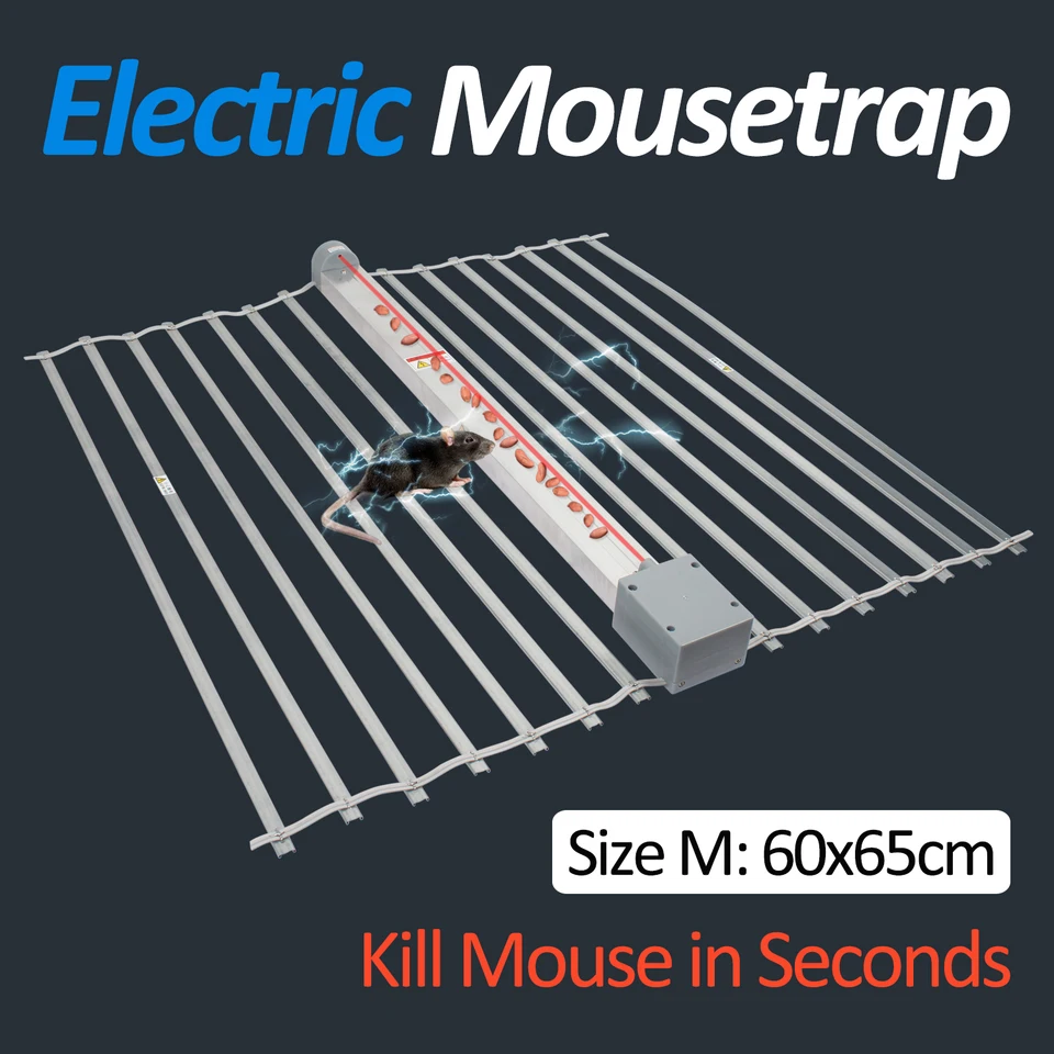 Smart Infrared Electric Rat Trap, okamžitý hlodavcový veveričky myši myši Zapper multi myši potkany Catch, 60x65 cm (veľkosť M)