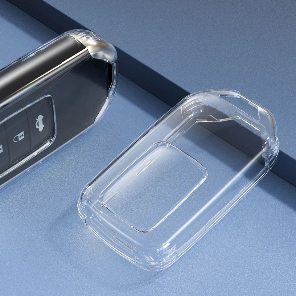 Smart Key FOB Cover Pase Držiteľ pre Honda Civic Accord CRV Hybrid HR-V Odyssey Ridgeline Insight 2021 2020 Clear TPU Nový