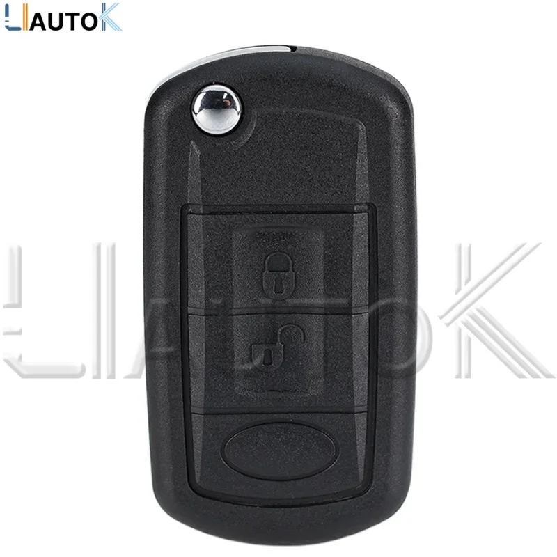 Smart Remote Car Key Shell Flip FOB puzdro pre Land Rover Discovery 3 LR3 Range Rover Sport Vouge 2005-2010 3 Tlačidlá Key Shell