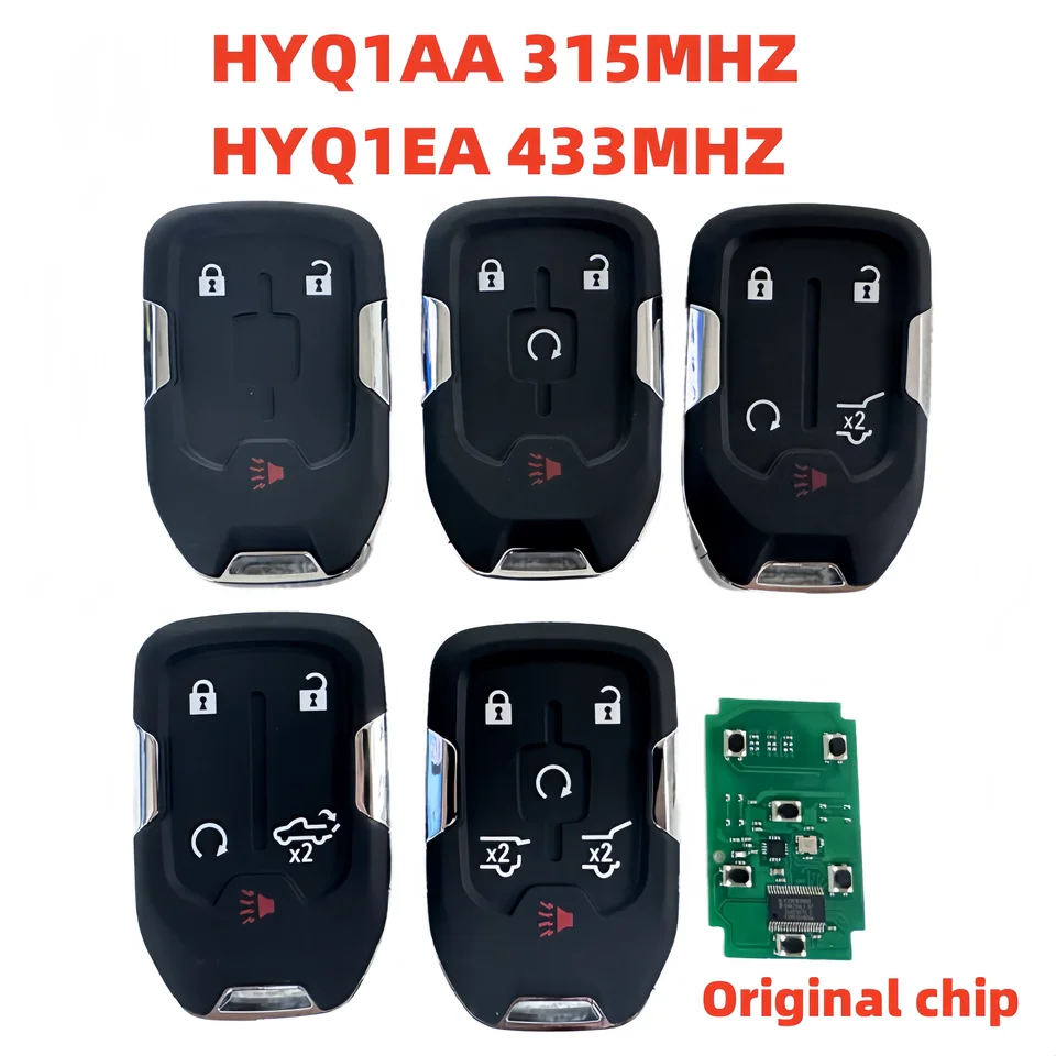 Smart Remote Key pre Chevrolet Tahoe Silverado Suburban GMC Terrain Acadia Yukon XL Sierra 315 /433MHz Hyq1aa /Hyq1ea